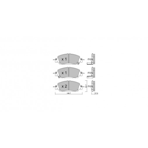 Plaquettes de frein GT2i Club Avant pour HONDA Civic XI Hatchback (FL) e:HEV (FE4) 184cv 2021-06-01- Plaquettes de frein GT2i Club Avant pour HONDA Civic XI Hatchback (FL) e:HEV (FE4) 184cv 2021-06-01-