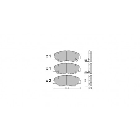 Plaquettes de frein GT2i Club Avant pour HONDA Civic X Hatchback (FC_, FK) 2.0 (RD4) 150cv 2016-09-01-
