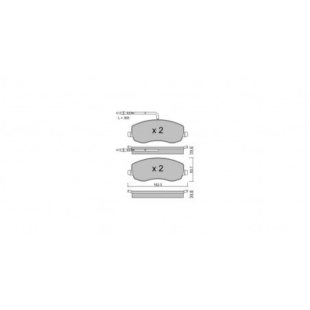 Plaquettes de frein GT2i Club Avant pour CITROEN C8 (EA_, EB_) 2.2 D Multijet 170cv 2002-07-01-