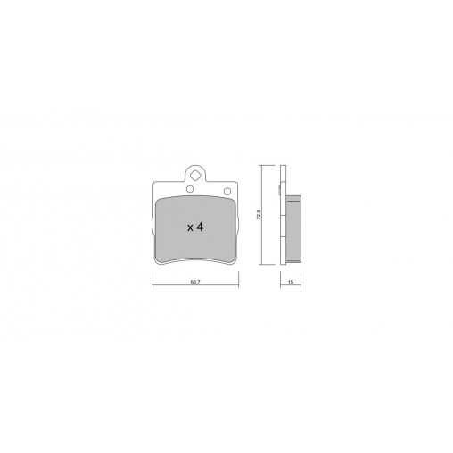 Plaquettes de frein GT2i Club Arrière pour MERCEDES BENZ CLK II (C209) 280 (171.454) 232cv 2002-06-01-2009-05-01 Plaquettes de frein GT2i Club Arrière pour MERCEDES BENZ CLK II (C209) 280 (171.454) 232cv 2002-06-01-2009-05-01