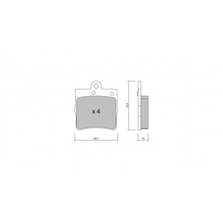 Plaquettes de frein GT2i Club Arrière pour MERCEDES BENZ CLK II (C209) 280 (171.454) 232cv 2002-06-01-2009-05-01