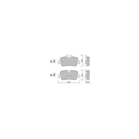 Plaquettes de frein GT2i Club Arrière pour BMW 2 II Coupe (G42) 330 i 259cv 2021-08-01-