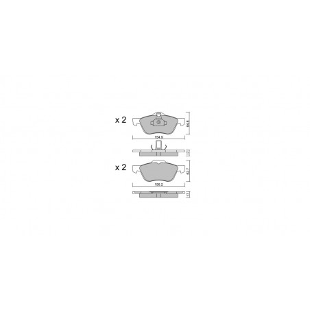 Plaquettes de frein GT2i Club Avant pour NISSAN Primera Traveller (WP11) 2.5 172cv 1996-06-01-2002-01-01