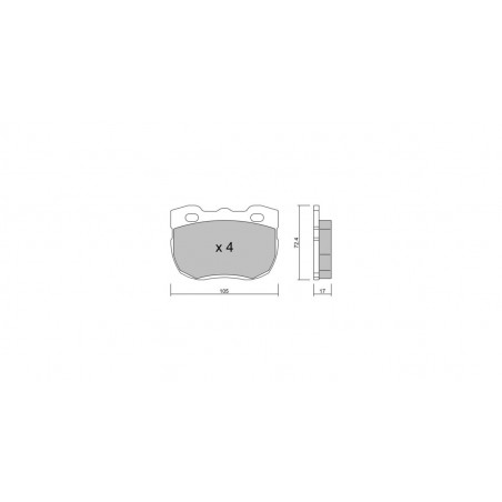 Plaquettes de frein GT2i Club Avant pour LAND ROVER Defender I Cabrio (L316) 4.0 V8 4x4 185cv 1990-08-01-2016-02-01