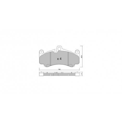 Plaquettes de frein GT2i Club Avant pour PORSCHE 911 (997) 3.6 GT3 2006-12 - Etriers de frein Brembo