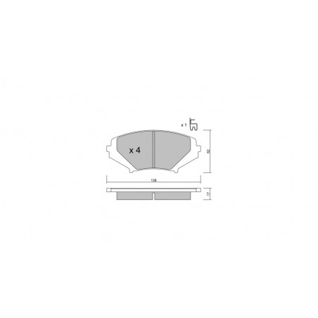 Plaquettes de frein GT2i Club Avant pour MAZDA RX-8 (SE, FE) 1.3 232cv 2003-10-01-2012-06-01