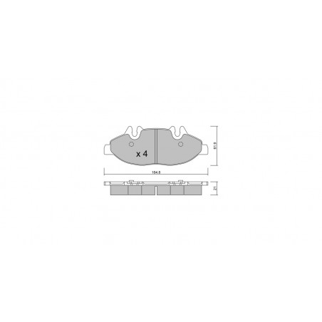 Plaquettes de frein GT2i Club Avant pour MERCEDES BENZ Viano (W639) 3.5 (639.811, 639.813, 639.815) 259cv 2003-09-01-