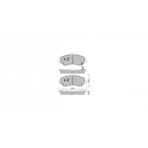Plaquettes de frein GT2i Club Avant pour FIAT Freemont (345_) 3.6 283cv 2011-08-01-