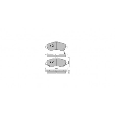 Plaquettes de frein GT2i Club Avant pour FIAT Freemont (345_) 3.6 283cv 2011-08-01-