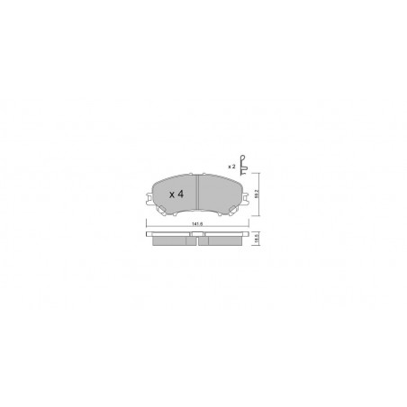Plaquettes de frein GT2i Club Avant pour RENAULT Kadjar (HA_, HL_) 1.6 TCe 165 164cv 2015-06-01-