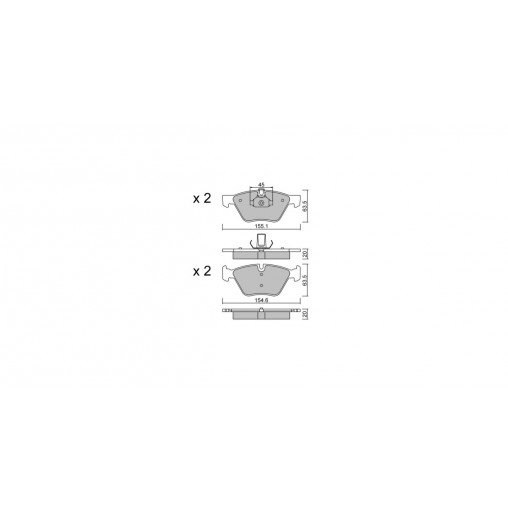 Plaquettes de frein GT2i Club Avant pour BMW Serie 3 (E90-E91-E92-E93) 330i, 330d, 335i, 335d 2005-11 - Etriers de frein Ate Plaquettes de frein GT2i Club Avant pour BMW Serie 3 (E90-E91-E92-E93) 330i, 330d, 335i, 335d 2005-11 - Etriers de frein Ate