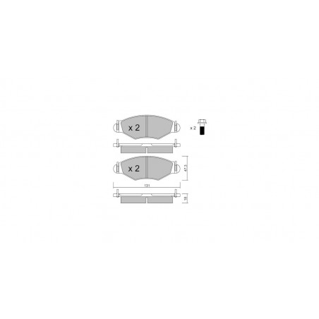 Plaquettes de frein GT2i Club Avant pour PEUGEOT 206 Hatchback (2A/C) 1.6 Flex 111cv 1998-08-01-2012-12-01