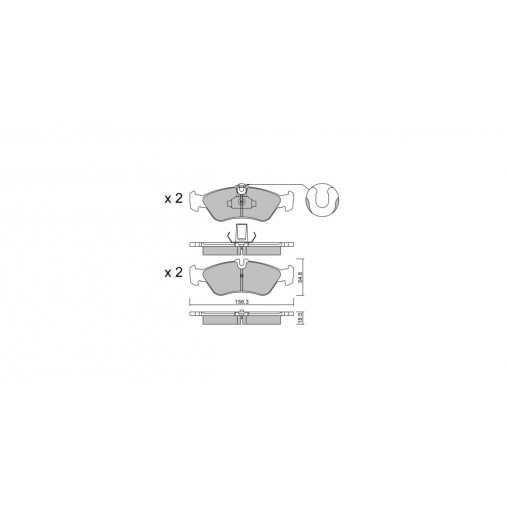 Plaquettes de frein GT2i Club Arrière pour MERCEDES BENZ Classe G II (W463) G 36 AMG (463.230) 272cv 1989-09-01- Plaquettes de frein GT2i Club Arrière pour MERCEDES BENZ Classe G II (W463) G 36 AMG (463.230) 272cv 1989-09-01-