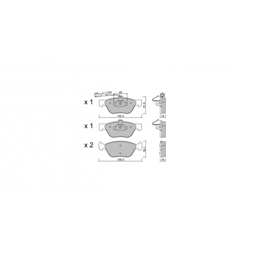Plaquettes de frein GT2i Club Avant pour ALFA ROMEO 156 (932_) 2.5 V6 24V (932B1100) 192cv 1997-09-01-2005-09-01 Plaquettes de frein GT2i Club Avant pour ALFA ROMEO 156 (932_) 2.5 V6 24V (932B1100) 192cv 1997-09-01-2005-09-01