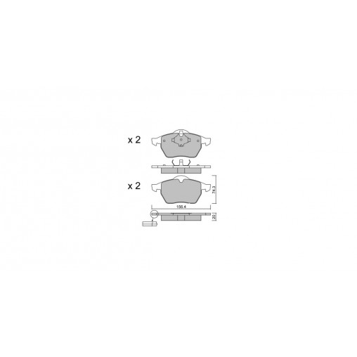 Plaquettes de frein GT2i Club Avant pour AUDI TT I (8N3) 1.8 T quattro 225cv 1998-10-01-2006-06-01 Plaquettes de frein GT2i Club Avant pour AUDI TT I (8N3) 1.8 T quattro 225cv 1998-10-01-2006-06-01