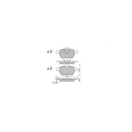 Plaquettes de frein GT2i Club Avant pour AUDI TT I (8N3) 1.8 T quattro 225cv 1998-10-01-2006-06-01