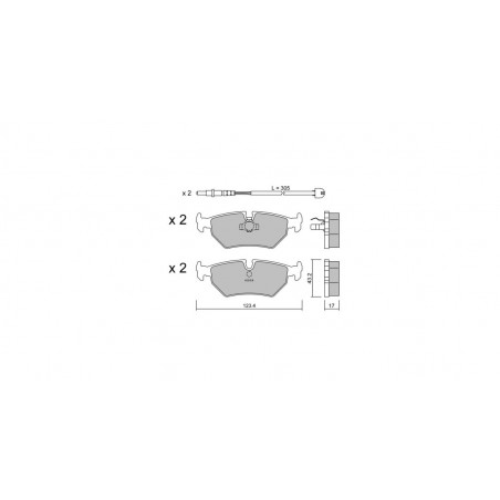 Plaquettes de frein GT2i Club Arrière pour PEUGEOT 806 (221) 2.0 Turbo 147cv 1994-06-01-2002-08-01
