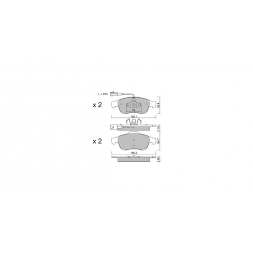 Plaquettes de frein GT2i Club Avant pour ALFA ROMEO Giulietta III (940_) 1.4 TB (940FXA1A) 120cv 2010-04-01-2020-12-01 Plaquettes de frein GT2i Club Avant pour ALFA ROMEO Giulietta III (940_) 1.4 TB (940FXA1A) 120cv 2010-04-01-2020-12-01