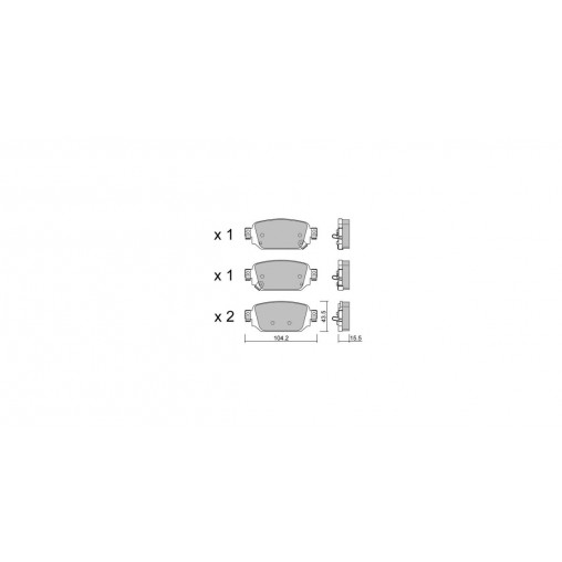 Plaquettes de frein GT2i Club Arrière pour MAZDA 3 III Sedan (BM, BN) / Axela 2.5 (SP25) 188cv 2013-09-01-2019-06-01 Plaquettes de frein GT2i Club Arrière pour MAZDA 3 III Sedan (BM, BN) / Axela 2.5 (SP25) 188cv 2013-09-01-2019-06-01