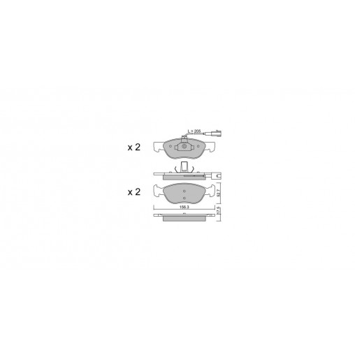 Plaquettes de frein GT2i Club Avant pour ALFA ROMEO 146 (930_) 1.6 i.e. 16V T.S. (930.B2B, 930.B2C) 120cv 1994-07-01-2001-10-01 Plaquettes de frein GT2i Club Avant pour ALFA ROMEO 146 (930_) 1.6 i.e. 16V T.S. (930.B2B, 930.B2C) 120cv 1994-07-01-2001-10-01
