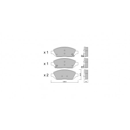 Plaquettes de frein GT2i Club Avant pour OPEL Karl (C16) 1.4 (68) 101cv 2015-01-01-