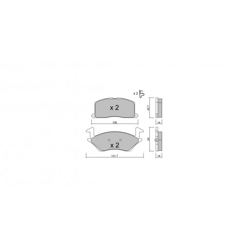 Plaquettes de frein GT2i Club Avant pour TOYOTA Starlet IV (_P8_) 1.4 D-4D (NLP10_) 75cv 1989-12-01-1996-03-01 Plaquettes de frein GT2i Club Avant pour TOYOTA Starlet IV (_P8_) 1.4 D-4D (NLP10_) 75cv 1989-12-01-1996-03-01