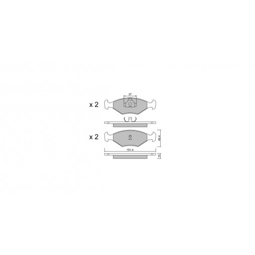 Plaquettes de frein GT2i Club Avant pour VOLKSWAGEN Santana III 2.0 GLS/GD/CG/CL/GL Alcool 161cv 1984-02-01-1994-08-01 Plaquettes de frein GT2i Club Avant pour VOLKSWAGEN Santana III 2.0 GLS/GD/CG/CL/GL Alcool 161cv 1984-02-01-1994-08-01