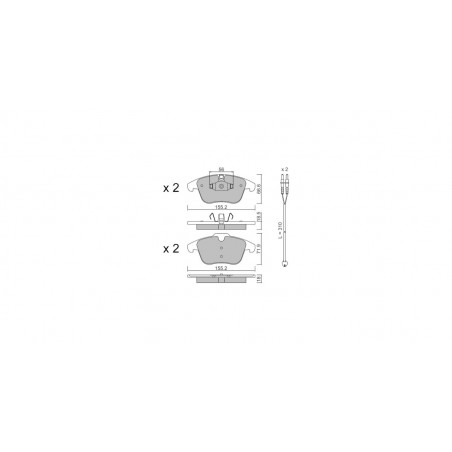 Plaquettes de frein GT2i Club Avant pour PEUGEOT 508 I SW (8E_) 2.0 4x4 240cv 2010-11-01-2018-12-01