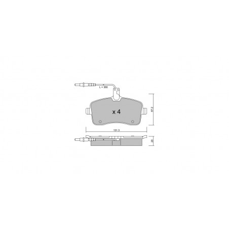 Plaquettes de frein GT2i Club Avant pour PEUGEOT 407 (6D_) 3.0 V6 211cv 2004-03-01-