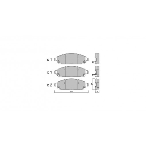 Plaquettes de frein GT2i Club Avant pour JEEP Grand Cherokee III (WH, WK) 5.7 V8 4x4 366cv 2004-10-01-2011-10-01 Plaquettes de frein GT2i Club Avant pour JEEP Grand Cherokee III (WH, WK) 5.7 V8 4x4 366cv 2004-10-01-2011-10-01