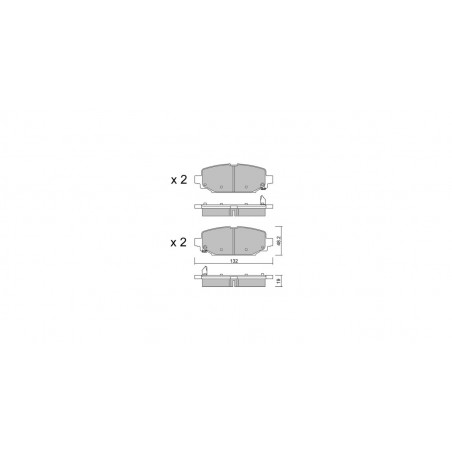 Plaquettes de frein GT2i Club Arrière pour JEEP Wrangler IV (JL) 2.0 4xe Plug-in Hybrid (JL74) 381cv 2017-11-01-
