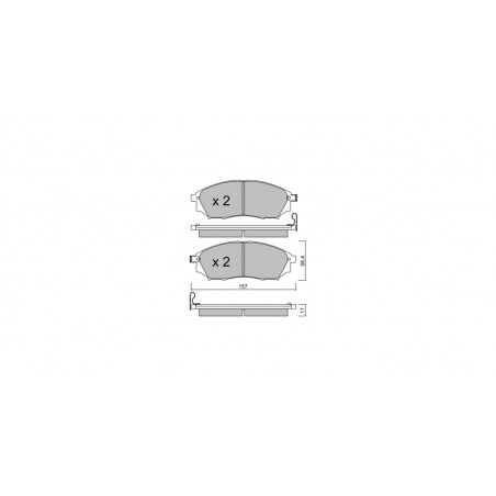 Plaquettes de frein GT2i Club Avant pour INFINITI Q60 Cabrio 3.7 AWD 351cv 2013-10-01-