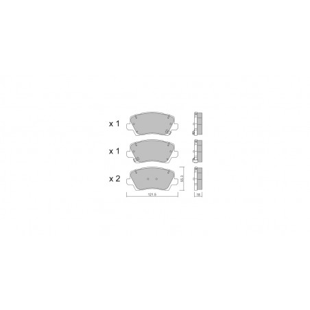 Plaquettes de frein GT2i Club Avant pour KIA Picanto III (JA) / Morning 1.0 T-GDi 101cv 2017-03-01-