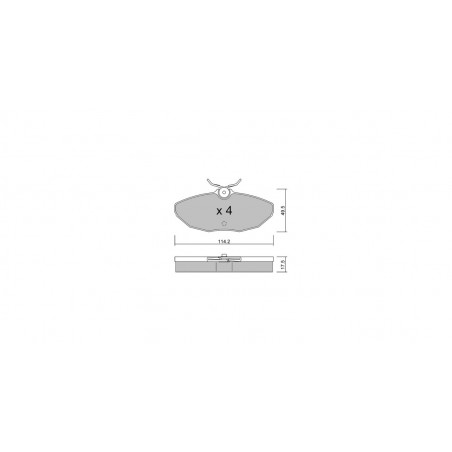 Plaquettes de frein GT2i Club Arrière pour JAGUAR S-Type II (X200) 4.2 305cv 1999-01-01-2008-12-01
