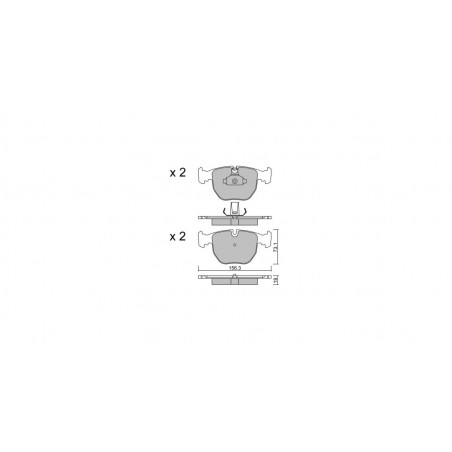 Plaquettes de frein GT2i Club Avant pour BMW Serie 5 (E39) M5 5.0i V8 313 hp 1995-03 - Etriers de frein Ate