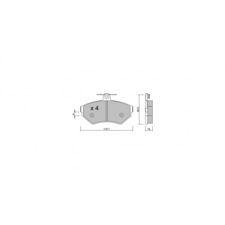 Plaquettes de frein GT2i Club Avant pour VOLKSWAGEN Polo (6N) 1.4 TDi, 1.4i 16V, 1.6i 16V GTi 94-02 - Etriers de frein Girling