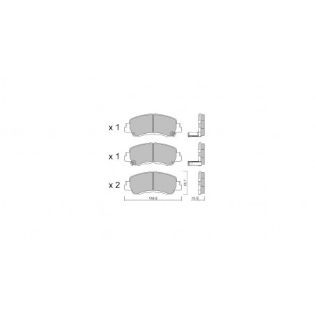 Plaquettes de frein GT2i Club Avant pour MITSUBISHI Eclipse Cross (GK_) M3 3.0 286cv 2017-10-01-