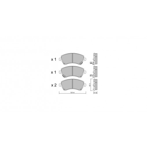 Plaquettes de frein GT2i Club Avant pour TOYOTA Corolla VII (_E12_)/ Altis 1.8 VVTL-i TS (ZZE123_) 225cv 2000-08-01-2008-03-01 Plaquettes de frein GT2i Club Avant pour TOYOTA Corolla VII (_E12_)/ Altis 1.8 VVTL-i TS (ZZE123_) 225cv 2000-08-01-2008-03-01