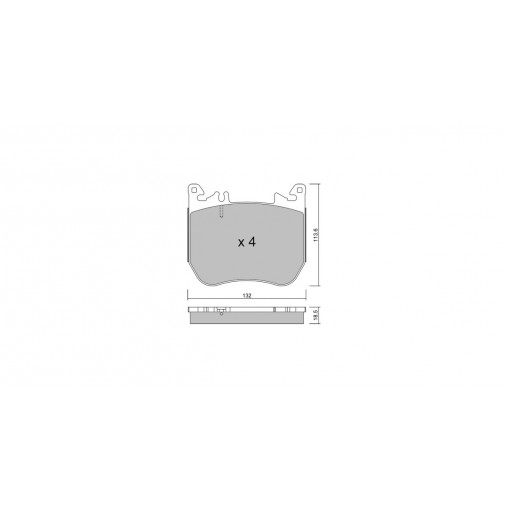 Plaquettes de frein GT2i Club Avant pour MERCEDES BENZ Classe S VIII (V223) S 680 Maybach 4-matic (223.979) 630cv 2020-09-01- Plaquettes de frein GT2i Club Avant pour MERCEDES BENZ Classe S VIII (V223) S 680 Maybach 4-matic (223.979) 630cv 2020-09-01-