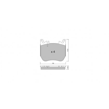 Plaquettes de frein GT2i Club Avant pour MERCEDES BENZ Classe S VIII (V223) S 680 Maybach 4-matic (223.979) 630cv 2020-09-01-