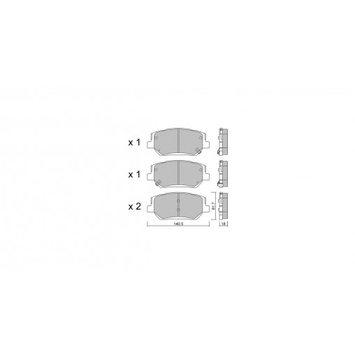 Plaquettes de frein GT2i Club Avant pour HYUNDAI Santa Fe IV (TM, TMA) 2.0 CRDi 189cv 2018-02-01- Plaquettes de frein GT2i Club Avant pour HYUNDAI Santa Fe IV (TM, TMA) 2.0 CRDi 189cv 2018-02-01-