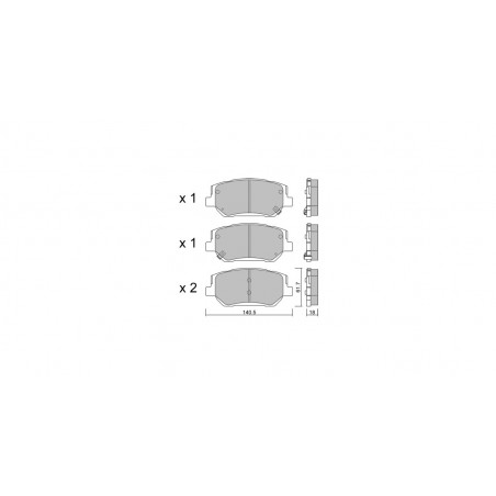Plaquettes de frein GT2i Club Avant pour HYUNDAI Santa Fe IV (TM, TMA) 2.0 CRDi 189cv 2018-02-01-