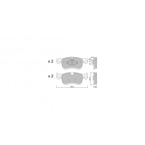 Plaquettes de frein GT2i Club Avant pour CITROEN Berlingo III (ER_, EC_) e-Berlingo 136cv 2018-06-01-