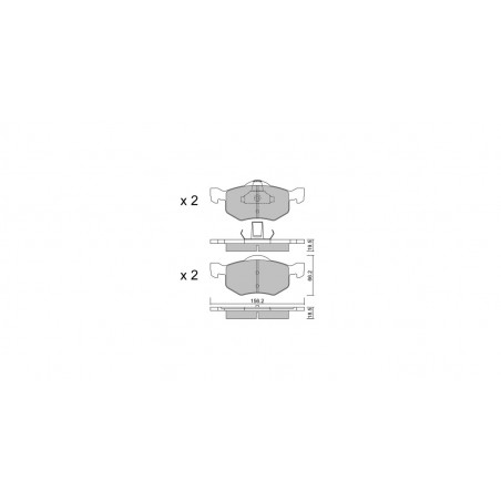 Plaquettes de frein GT2i Club Avant pour MAZDA Tribute (EP) I 3.7 320cv 2000-03-01-2008-05-01