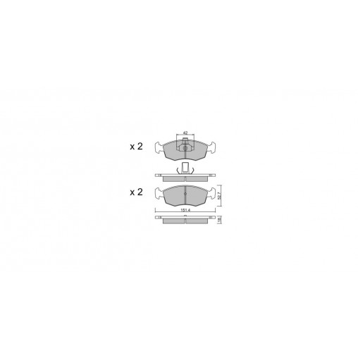 Plaquettes de frein GT2i Club Avant pour FIAT Palio I (178_) 1.8 130 HGT (188.738, .718) 131cv 1996-04-01- Plaquettes de frein GT2i Club Avant pour FIAT Palio I (178_) 1.8 130 HGT (188.738, .718) 131cv 1996-04-01-