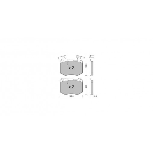 Plaquettes de frein GT2i Club Avant pour MERCEDES BENZ GLC I (X253) 350 e 4-matic (253.954) 320cv 2015-06-01-