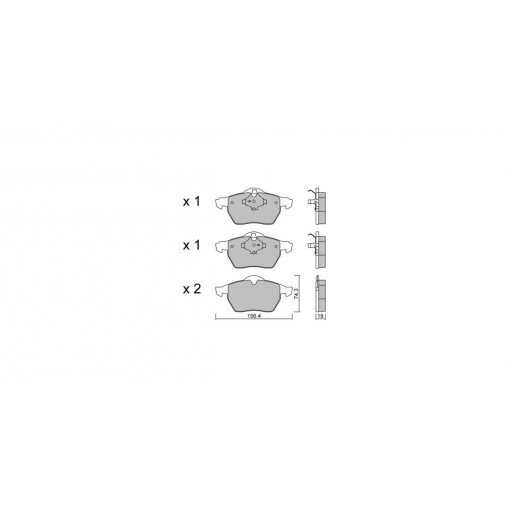 Plaquettes de frein GT2i Club Avant pour VOLVO V70 II (285) R 2,5 T AWD 301cv 1999-11-01-2008-12-01 Plaquettes de frein GT2i Club Avant pour VOLVO V70 II (285) R 2,5 T AWD 301cv 1999-11-01-2008-12-01
