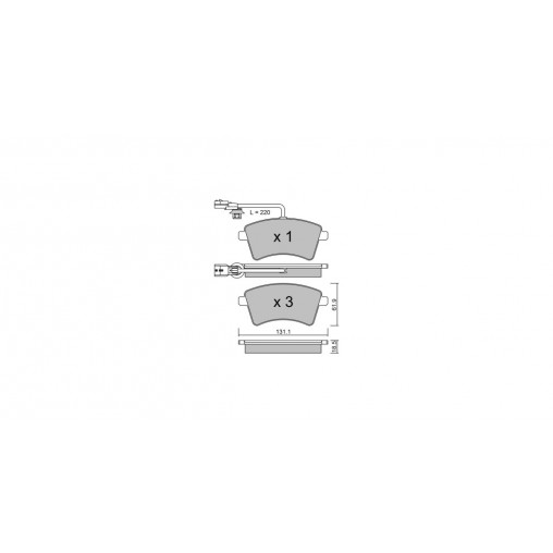 Plaquettes de frein GT2i Club Avant pour RENAULT Kangoo II (KW0/1_) / Grand Kangoo 1.5 Blue dCi 115 116cv 2008-02-01-