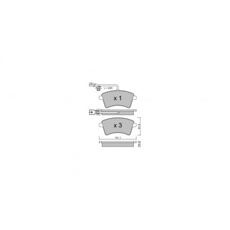 Plaquettes de frein GT2i Club Avant pour RENAULT Kangoo II (KW0/1_) / Grand Kangoo 1.5 Blue dCi 115 116cv 2008-02-01-