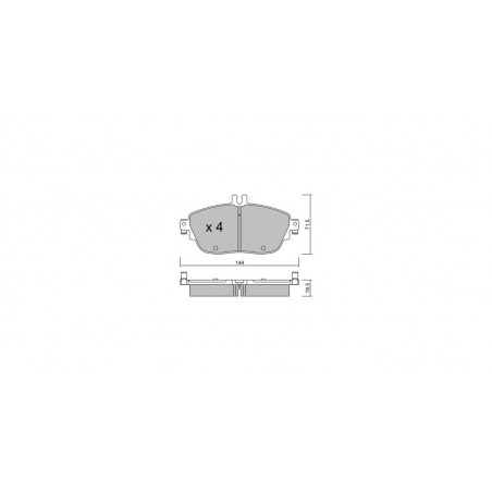Plaquettes de frein GT2i Club Avant pour MERCEDES BENZ CLA I Coupe (C117) CLA 250 4-matic (117.951) 218cv 2013-01-01-2019-03-0